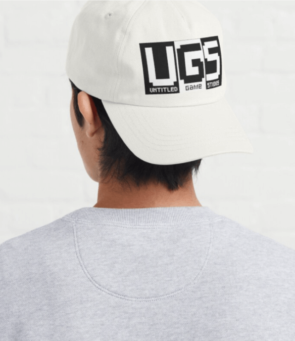 A classic white dad hat featuring our UGS logo.